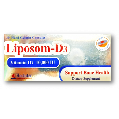 LIPOSOM - D3 10.000 IU ( CHOLECALCIFEROL = VITAMIN D3 ) 30 CAPSULES